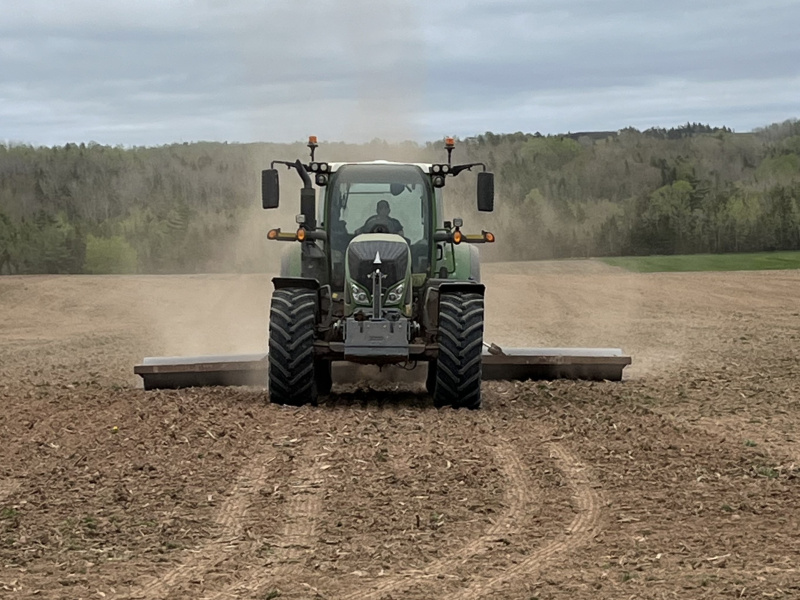 Tractor Rolling Seeds